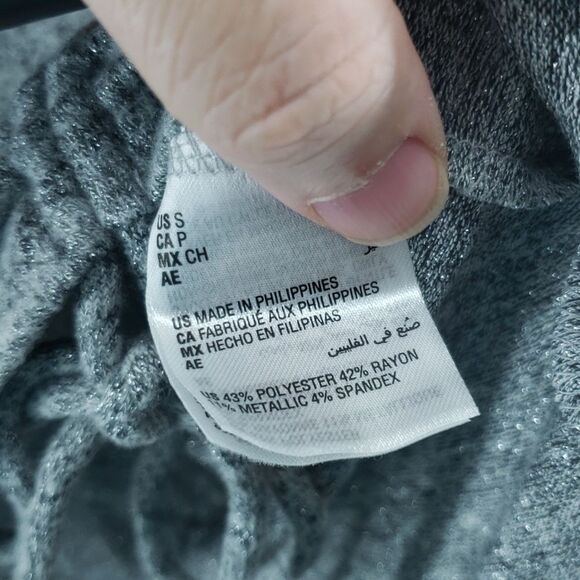 Inc International Concepts Metallic Side-Ruched Sweater Size Small (AL) - Picture 5 of 9